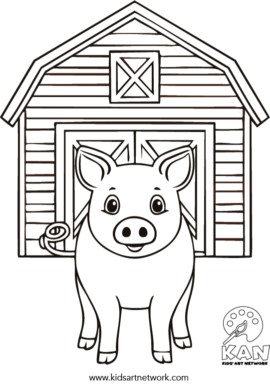 Farm animal coloring pages